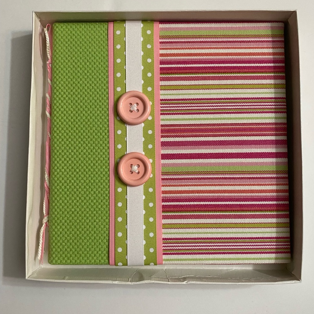 NIB MOLLY WEST Handbound Book Baby's First Years Scrapbook Memories Book Gift